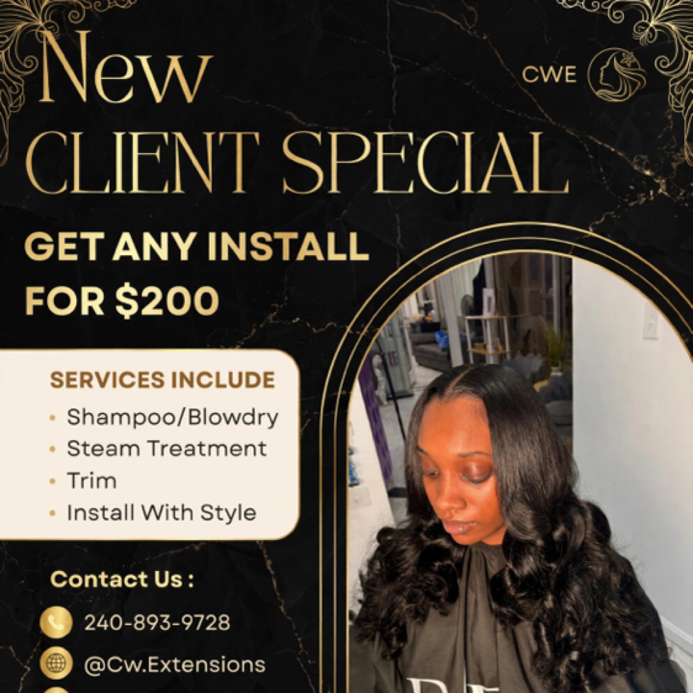 NEW CLIENT SPECIAL at Custom Wigs And Extensions in Bowie, MD