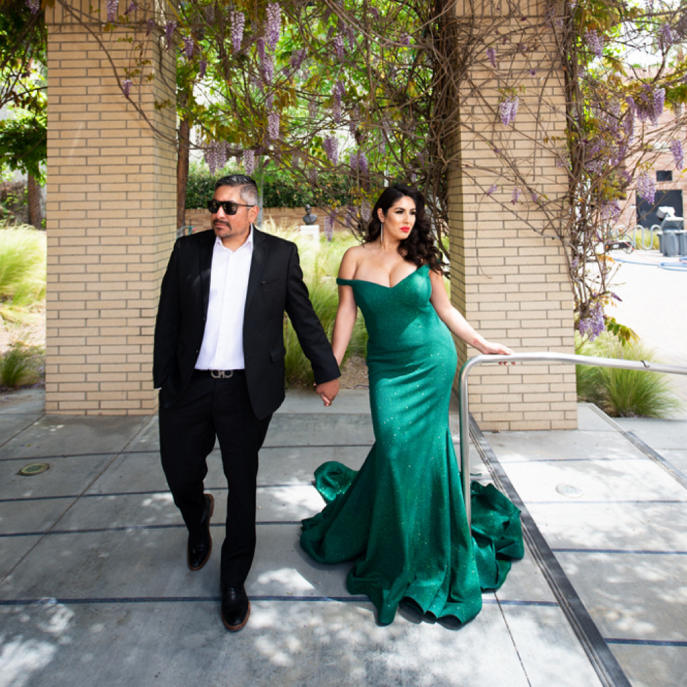 Bridal Trial ( Engagement Shoot) at Monroe Beauty Bar in Santa Ana, CA