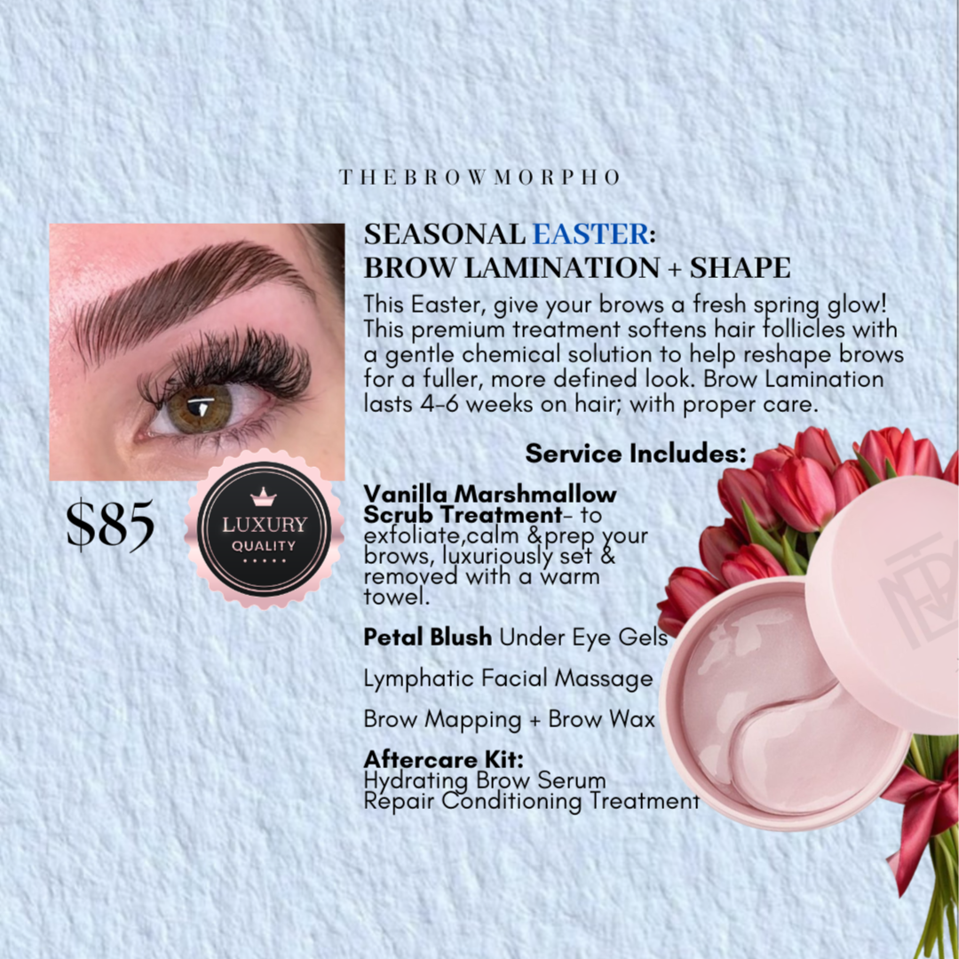 APRIL: BROW LAMINATION+SHAPE at THEBROWMORPHO in El Paso, TX