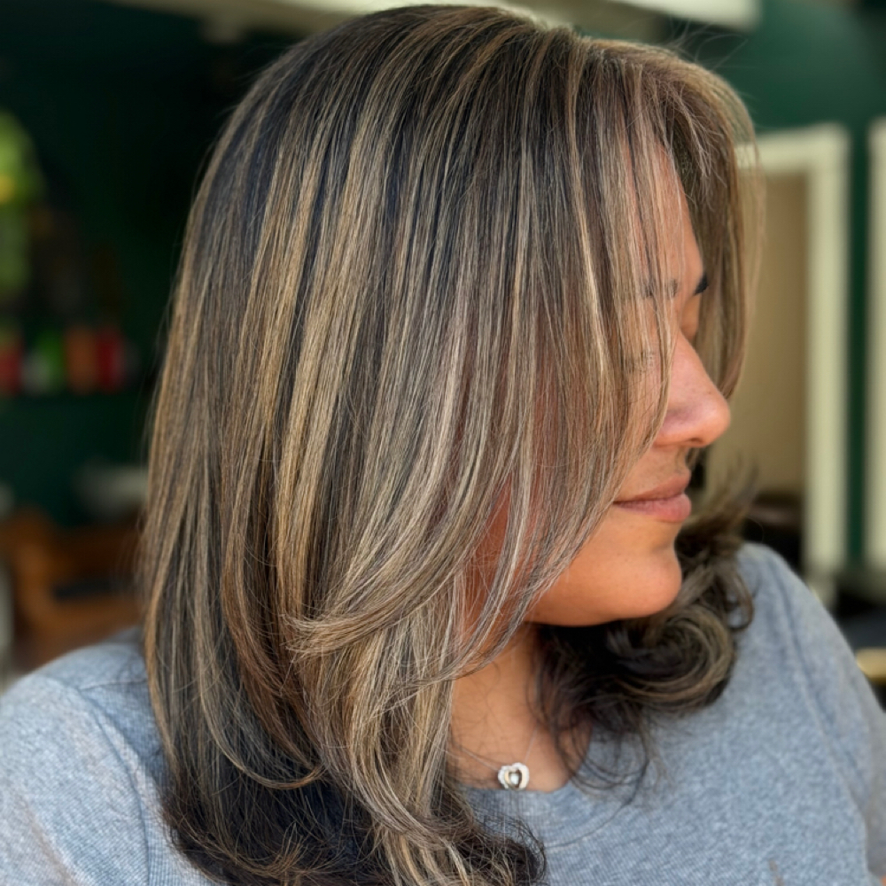 Partial Highlight at Velvet Moon Hair & Nails Studio in Ventura, CA