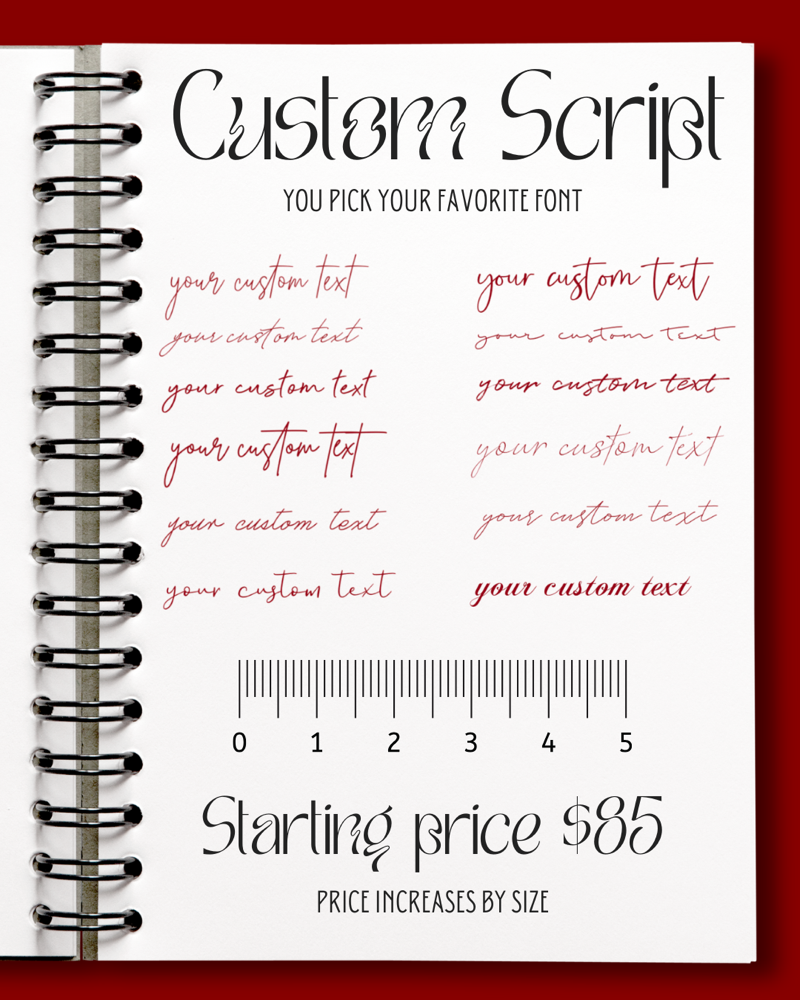 ✨1 Custom Script at Inked by Hailey LLC in Lewisville, TX