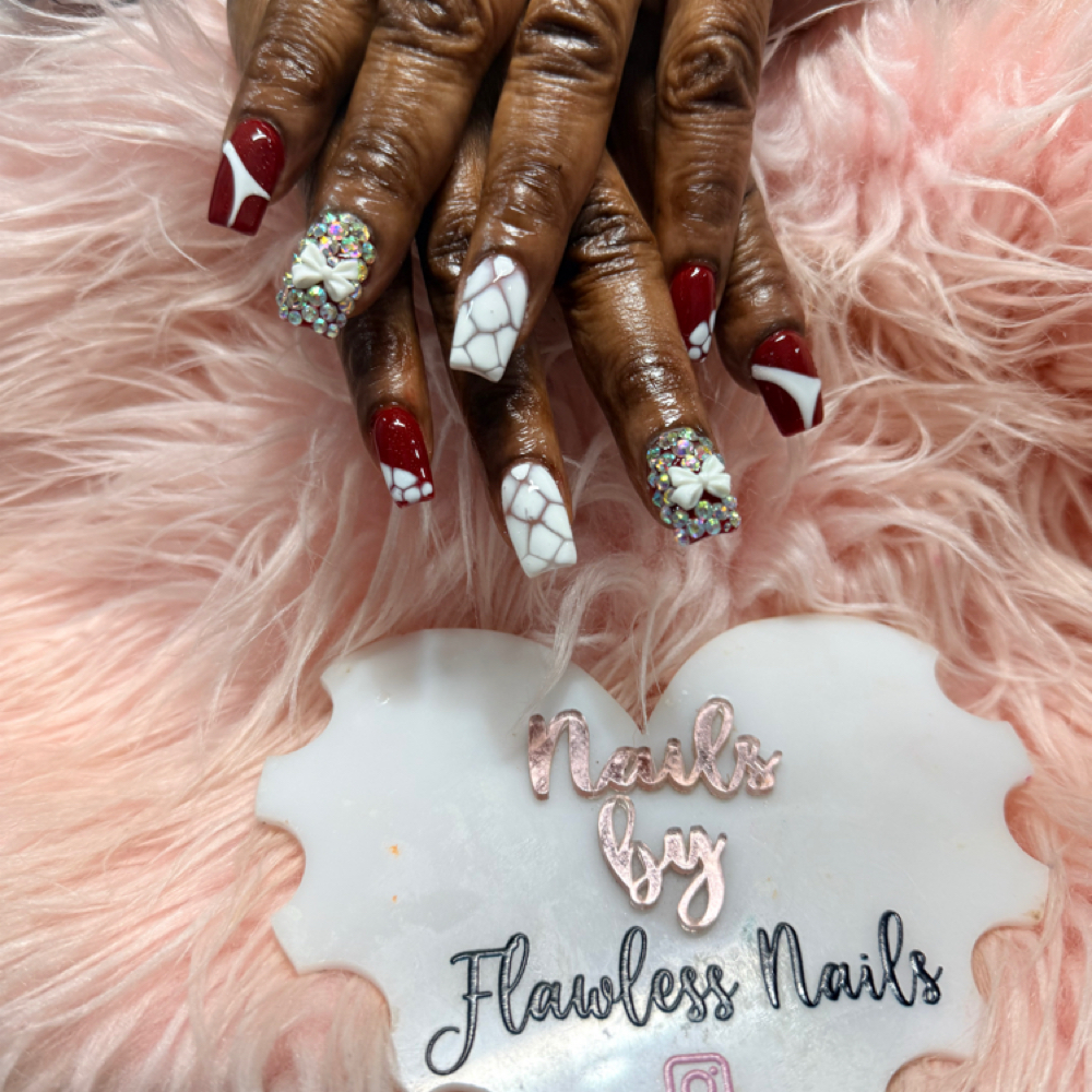 Medium Acrylic Bling Set at Beyond  Nails in Queens, NY