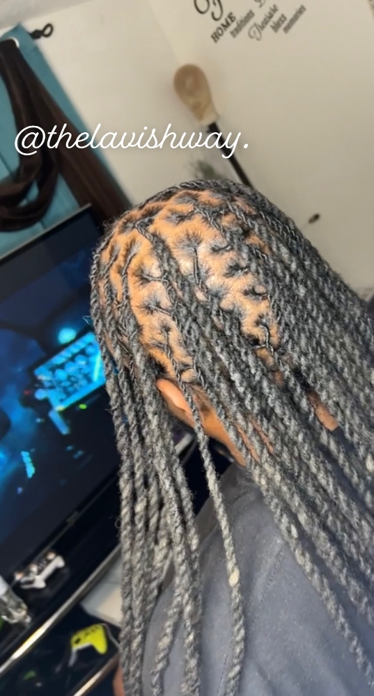 Loc Retwist (Back & Butt Length)