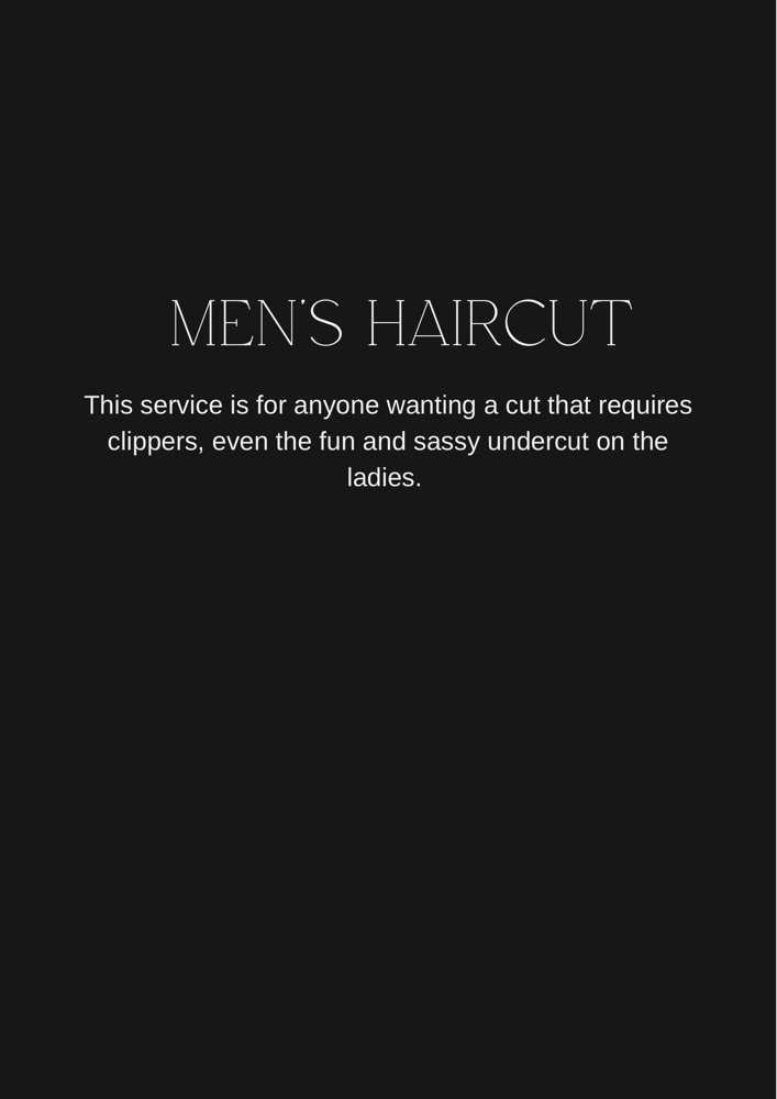 Men’s Haircut