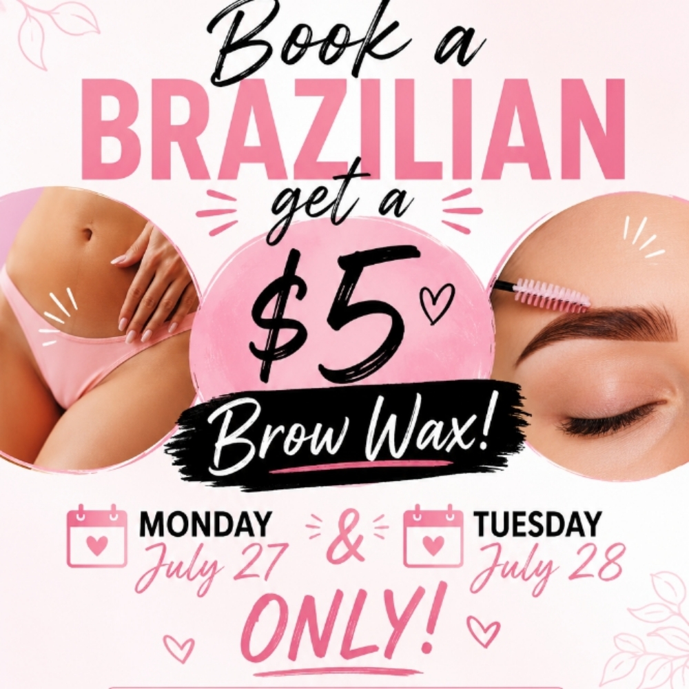 Loyal Client Brazilian+Brow Wax at The Bare Bloom Waxing Co. in Paris, TX