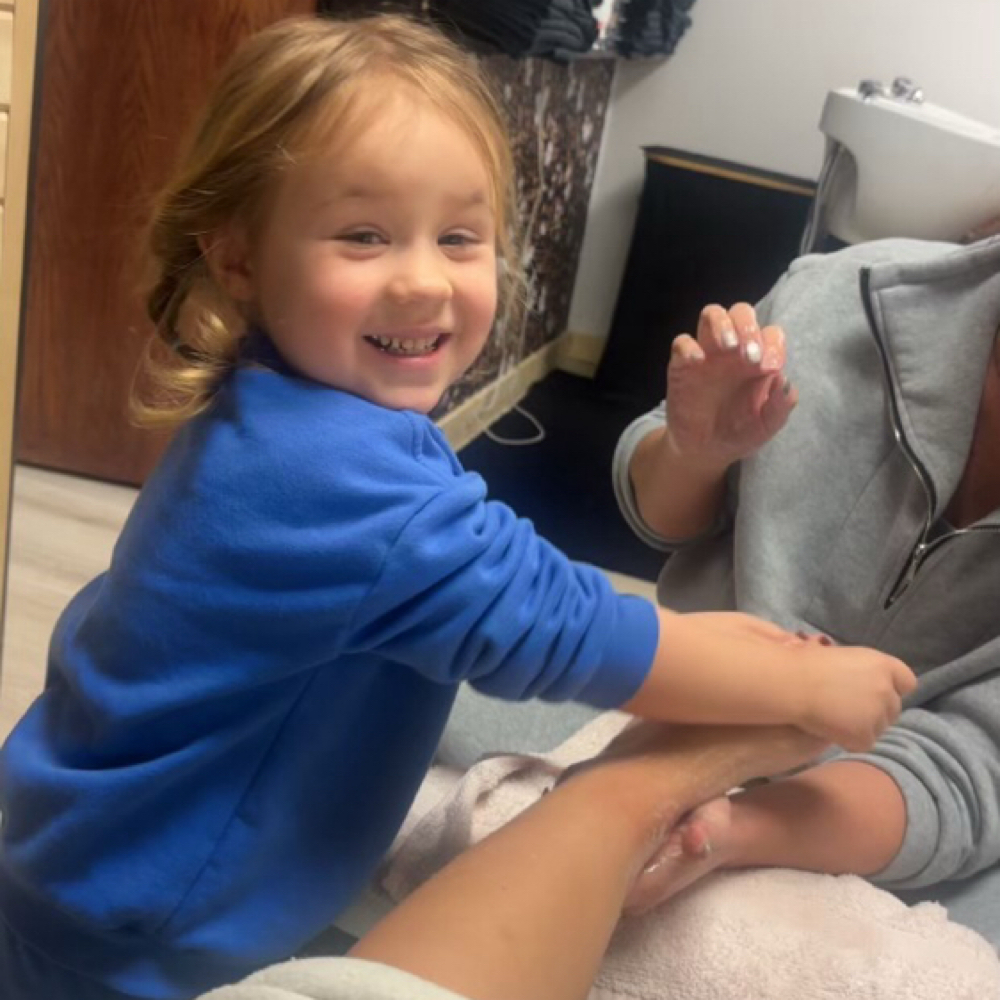 Mommy And Me Pedicure at Blooming Beauty Co. in Zanesville, OH