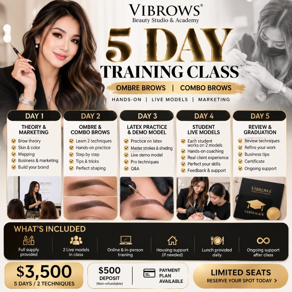 VIBROWS  5 DAY RAINING at ViBrows Atlanta in Norcross, GA