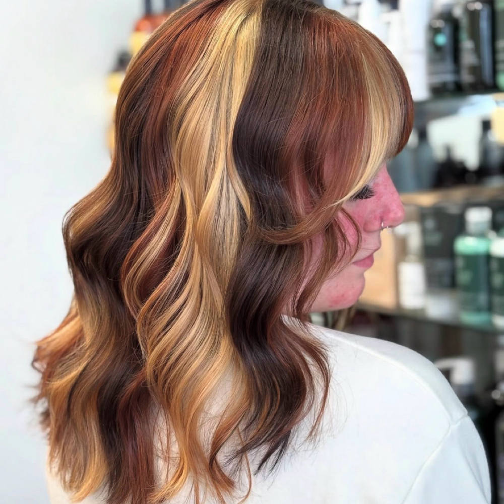 Creative Color Blocks🌈 at MYND Hair Beauty in Woodbridge, VA