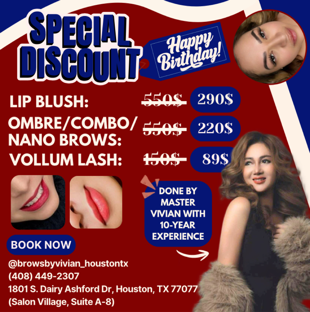 Ombre/Nano/Combo Brows: Promotion at Brows By Vivian in Houston, TX