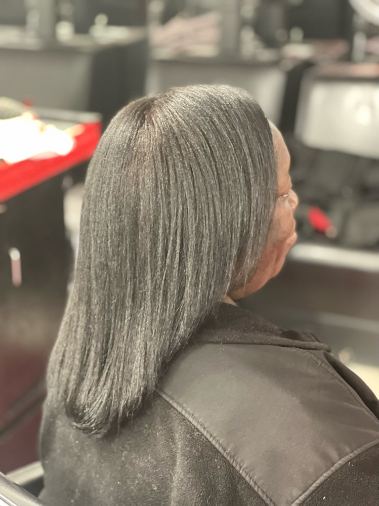 Relaxer & Style (Root Touch Up)