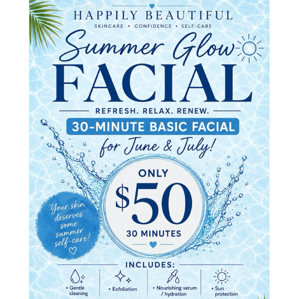 30 Minute Facial at Happily Beautiful in Yuba City, CA