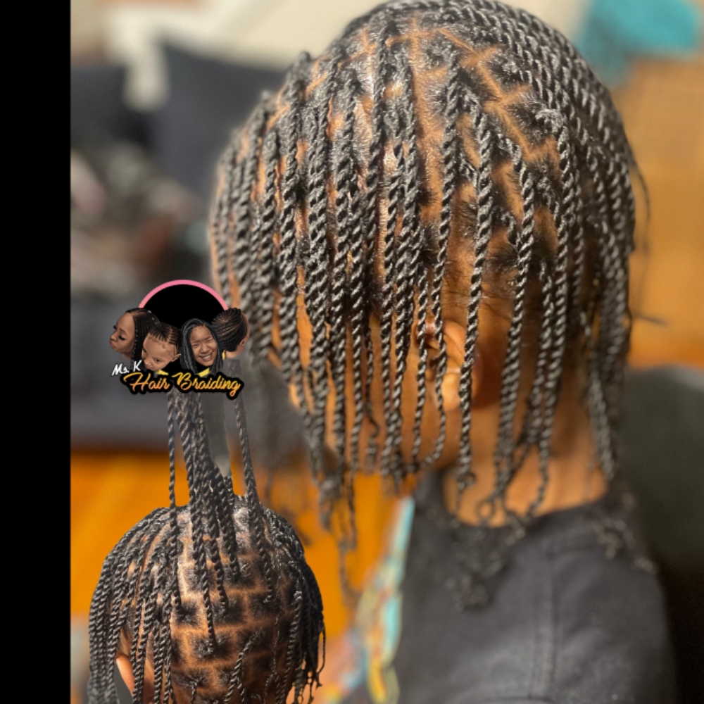 Small Natural Twists at Ms K Hair Braiding in Cincinnati, OH