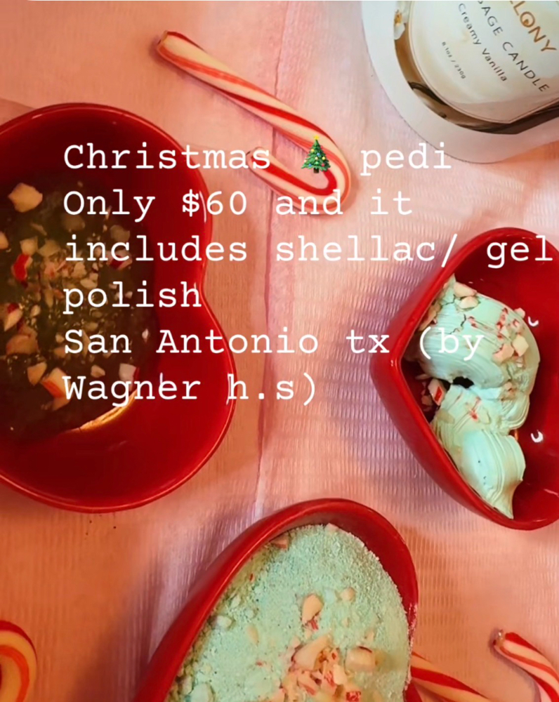 Christmas Pedi Special W/shellac