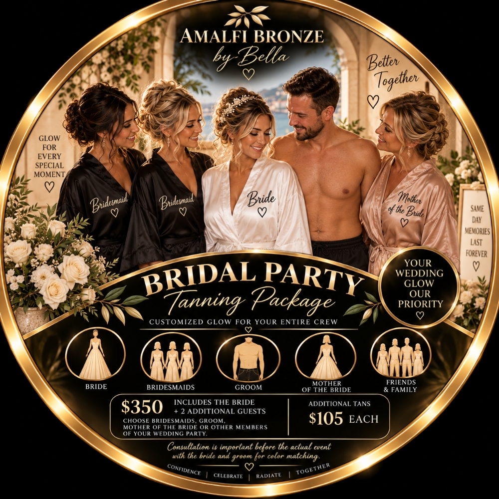 Bridal Party Tanning Package at Amalfi Bronze By Bella in Marysville, CA