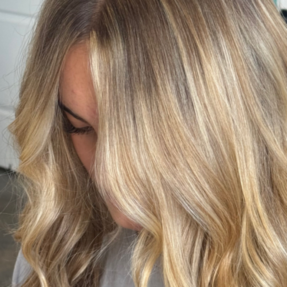 The Partial Blonde at Lindsey Bay Hair in Devine, TX