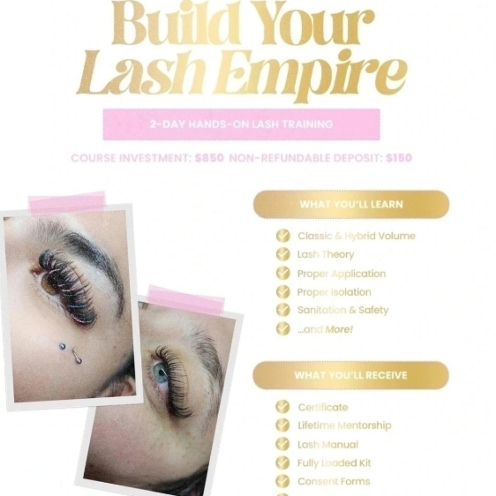 2 Days Lash Training at LashedbyMs.G in Brighton, CO