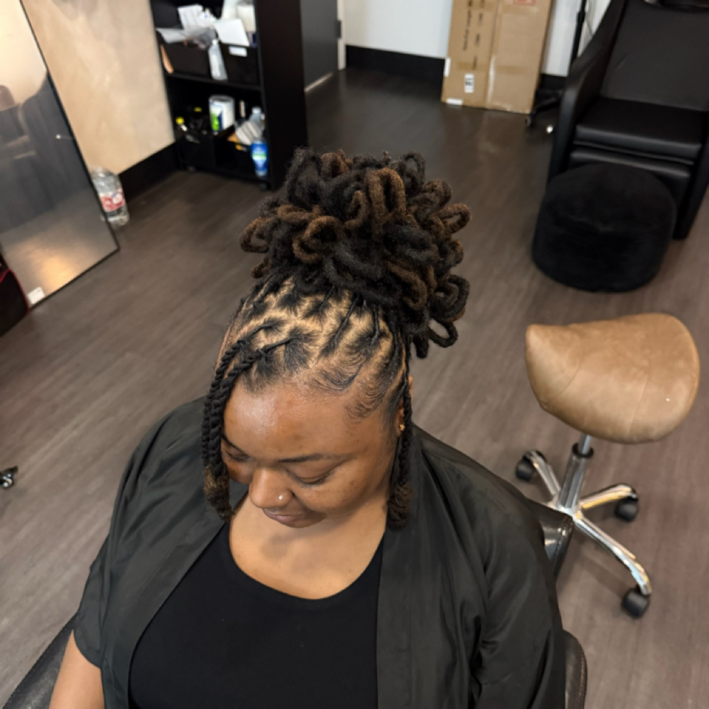 Loc Updo Add On at The Beaute Haus in Charlotte, NC