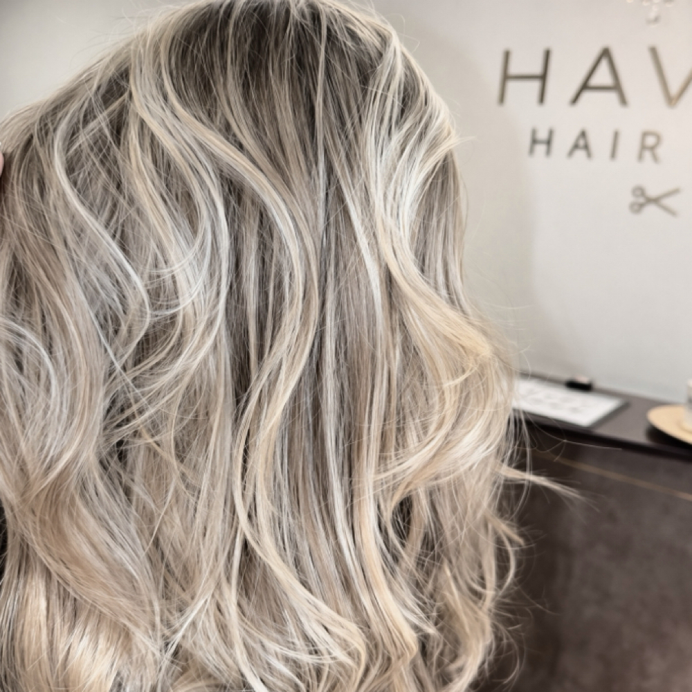 FULL FOIL&BALAYAGE•GLOSS•BLOWDRY at HAVEN HAIR CO. in Hamilton, NJ