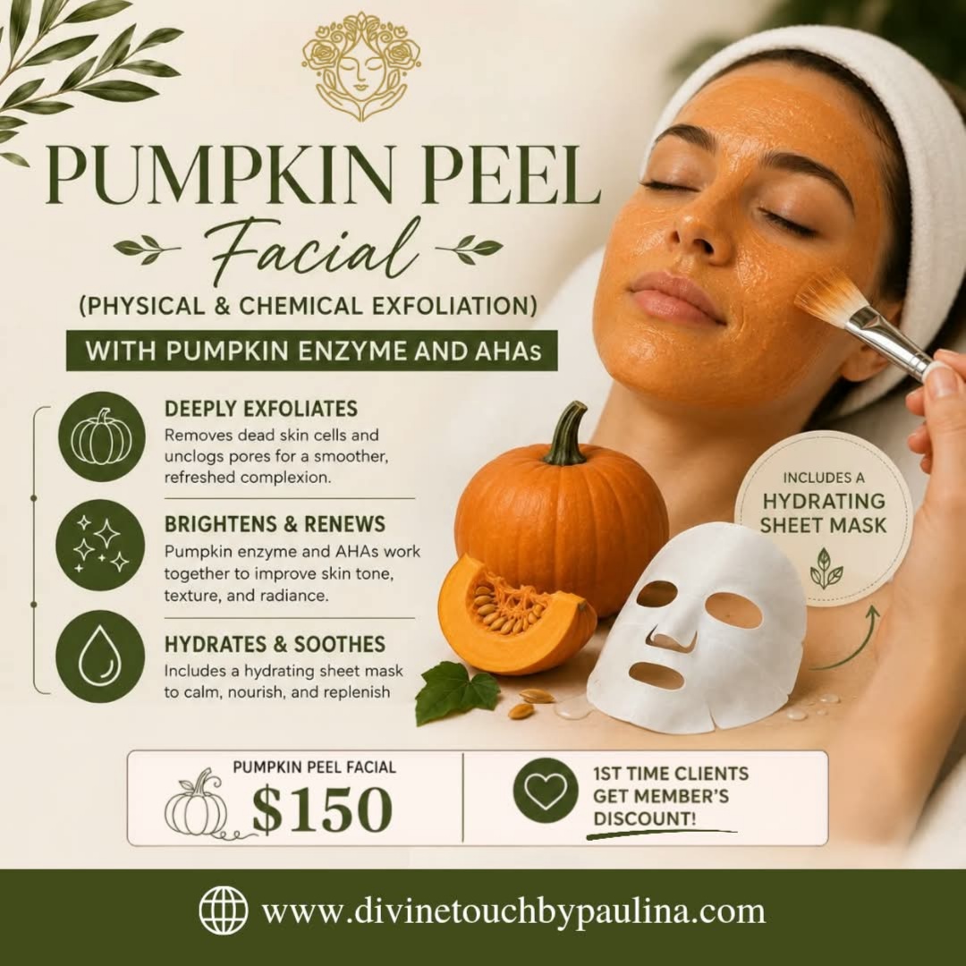 Pumpkin Peel Facial at Divine Touch By Paulina in Arlington, MA