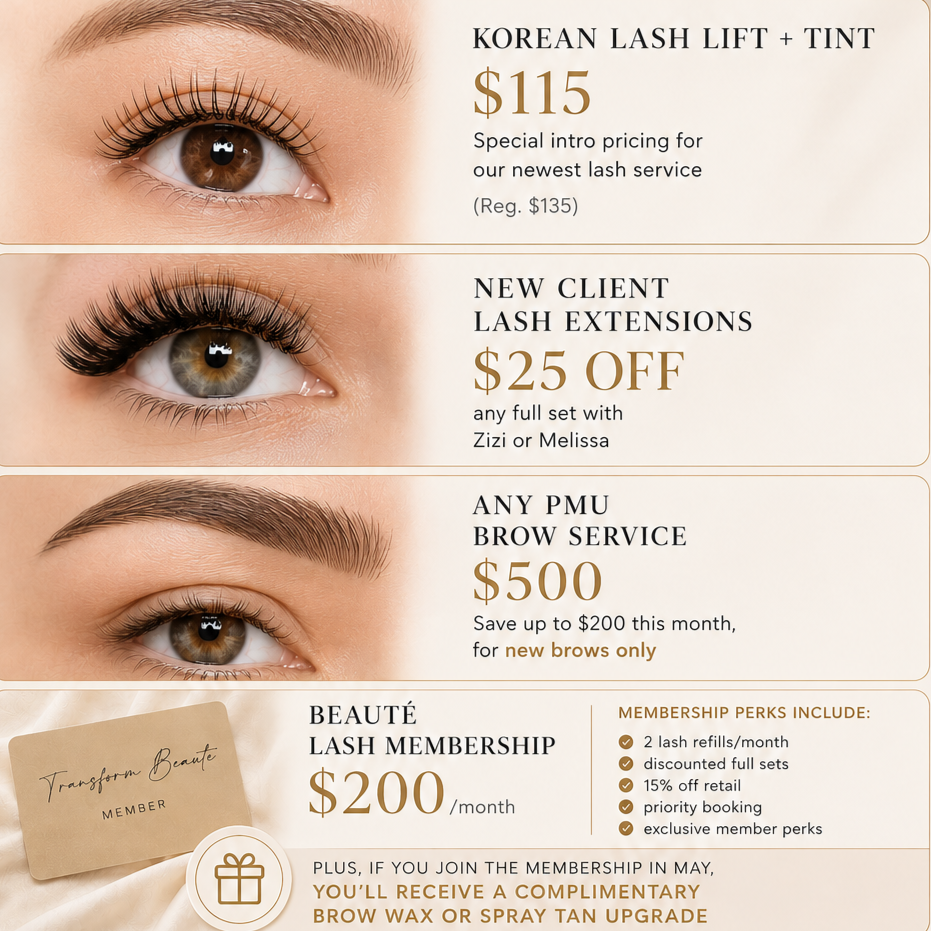 $25 OFF Lash Set w/ Zizi or Melissa at Transform Beaute in Hoffman Estates, IL