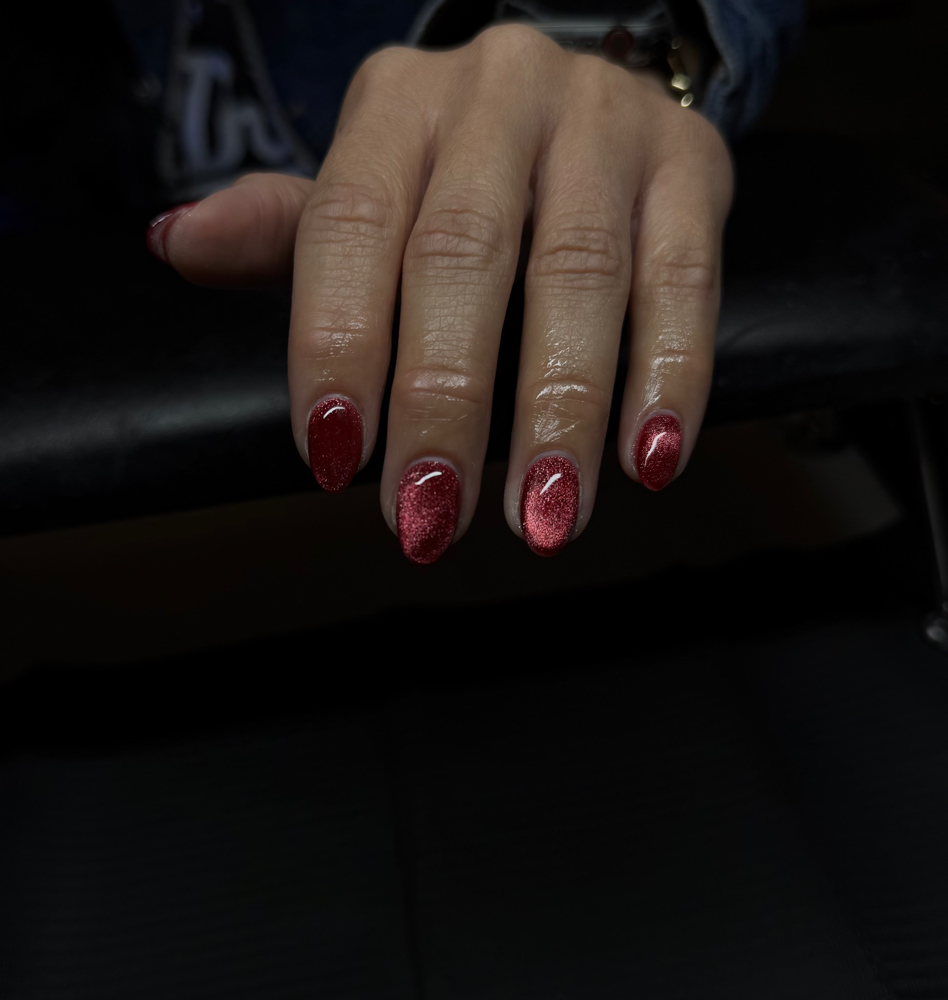 Acrylic overlay at Tonya x Nails in Visalia, CA