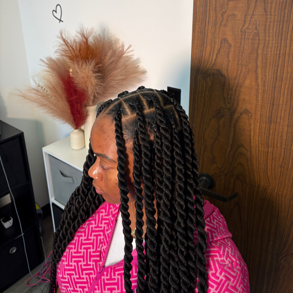Large Senegalese Twist at TheBraidSpot in Houston, TX