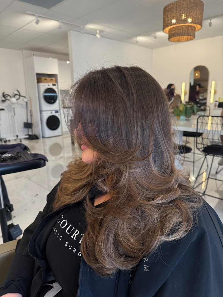 In Salon Keratin & Blowdry at Booking With Char in Houston, TX