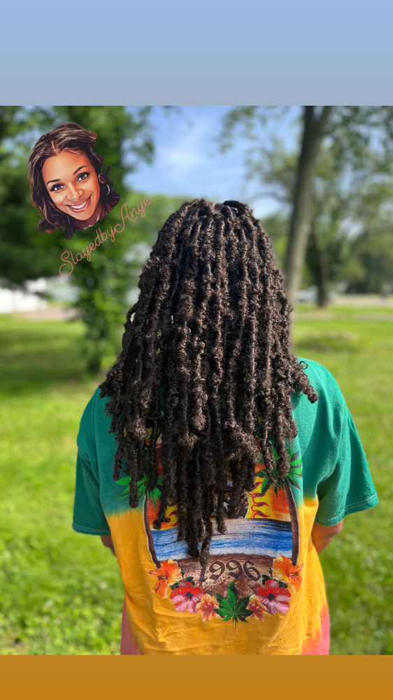 Midback Length Butterfly Locs