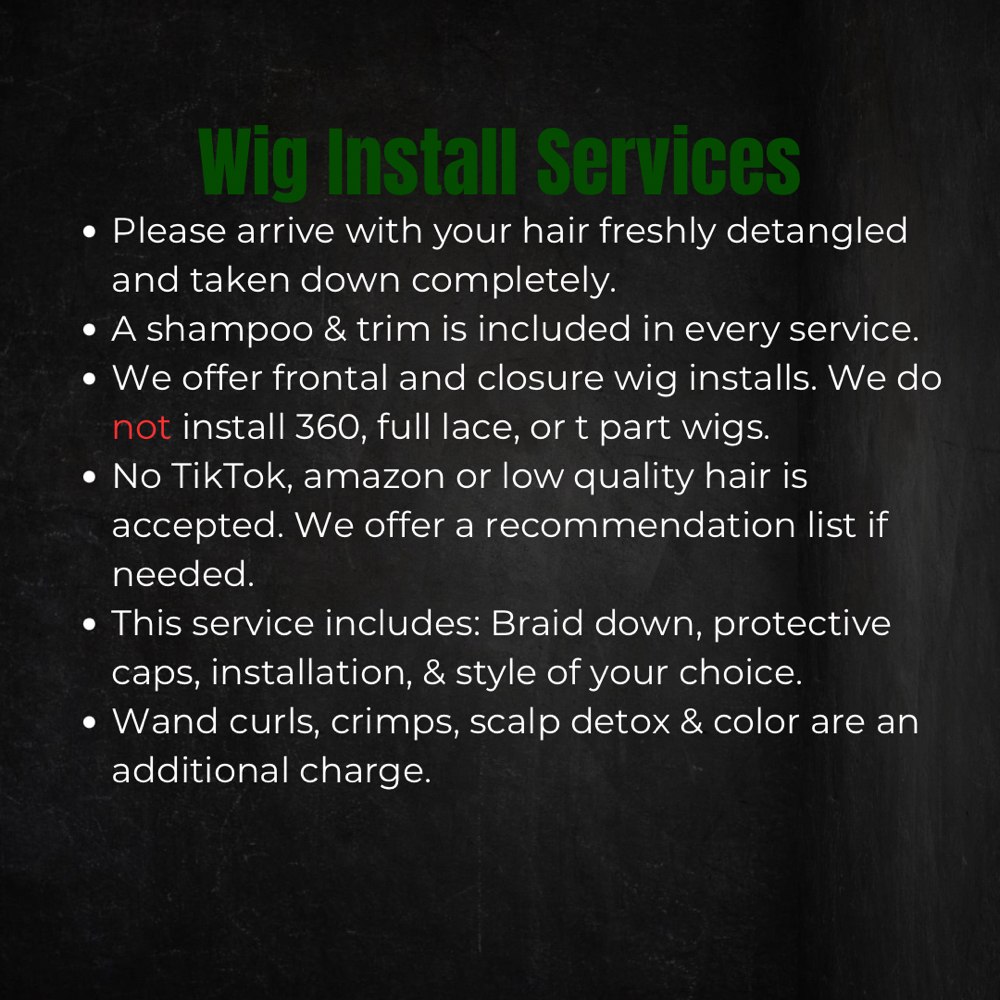 Wig Installs at S&S Hair Studios in Birmingham, AL