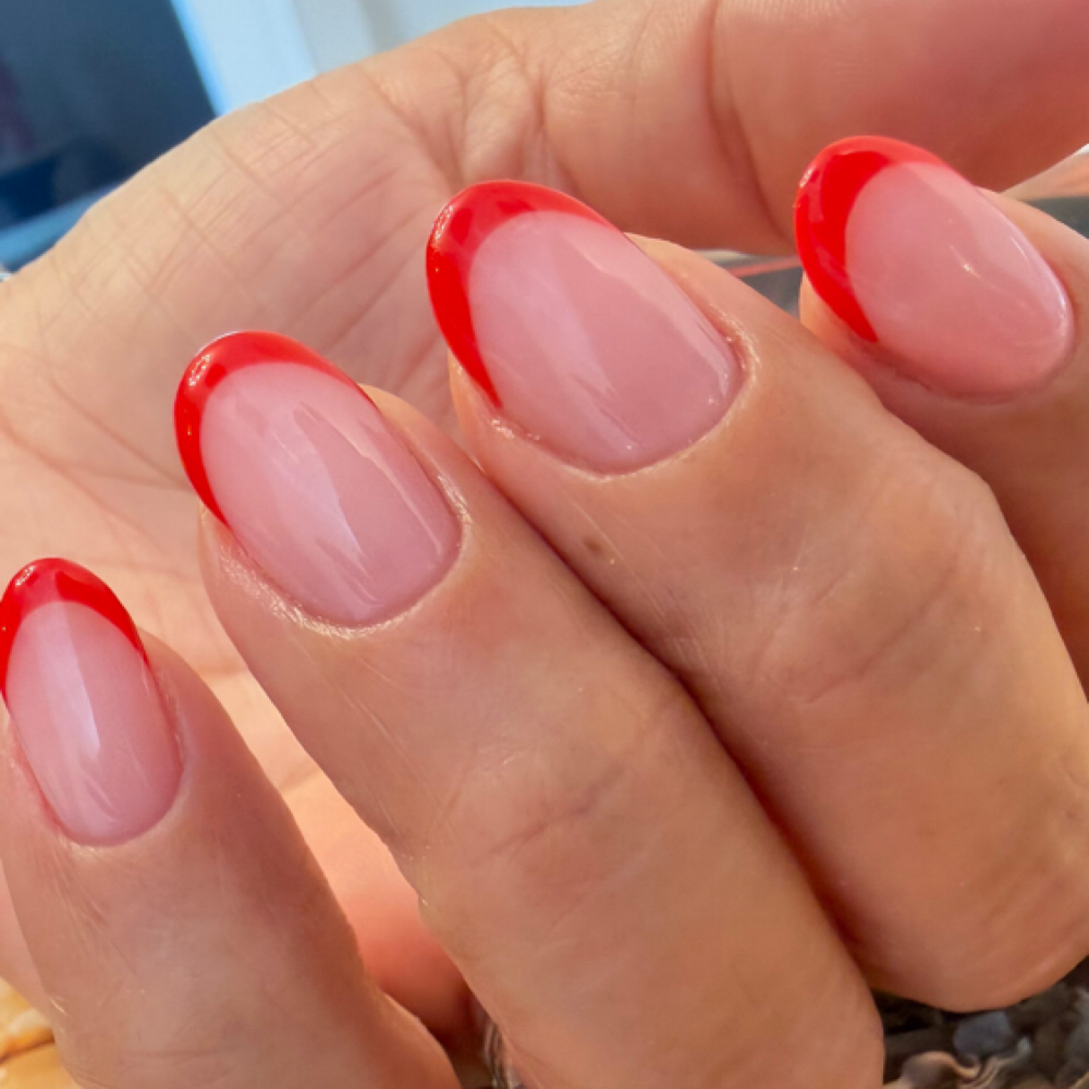 Russian Manicure + Gel Color at Iris Nail Studio in York, PA