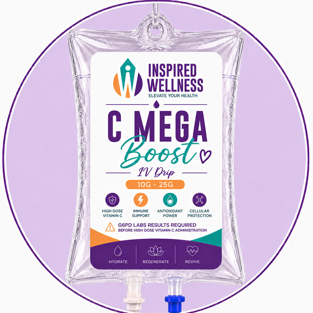 🍊 C Mega Boost IV Drip (10g–25g) ✨ at Inspired Wellness in Hallandale Beach, FL
