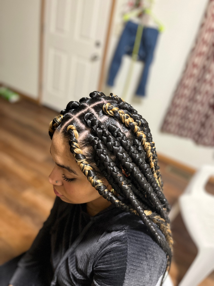Medium Box Braids at Final Touch Of Beauty in Terre Haute, IN