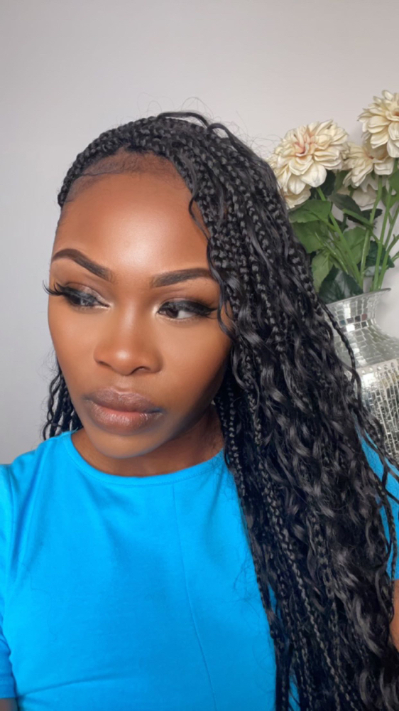S/M regular | boxbraids curly hair at H& R Beauty Spot in Oakland Park, FL
