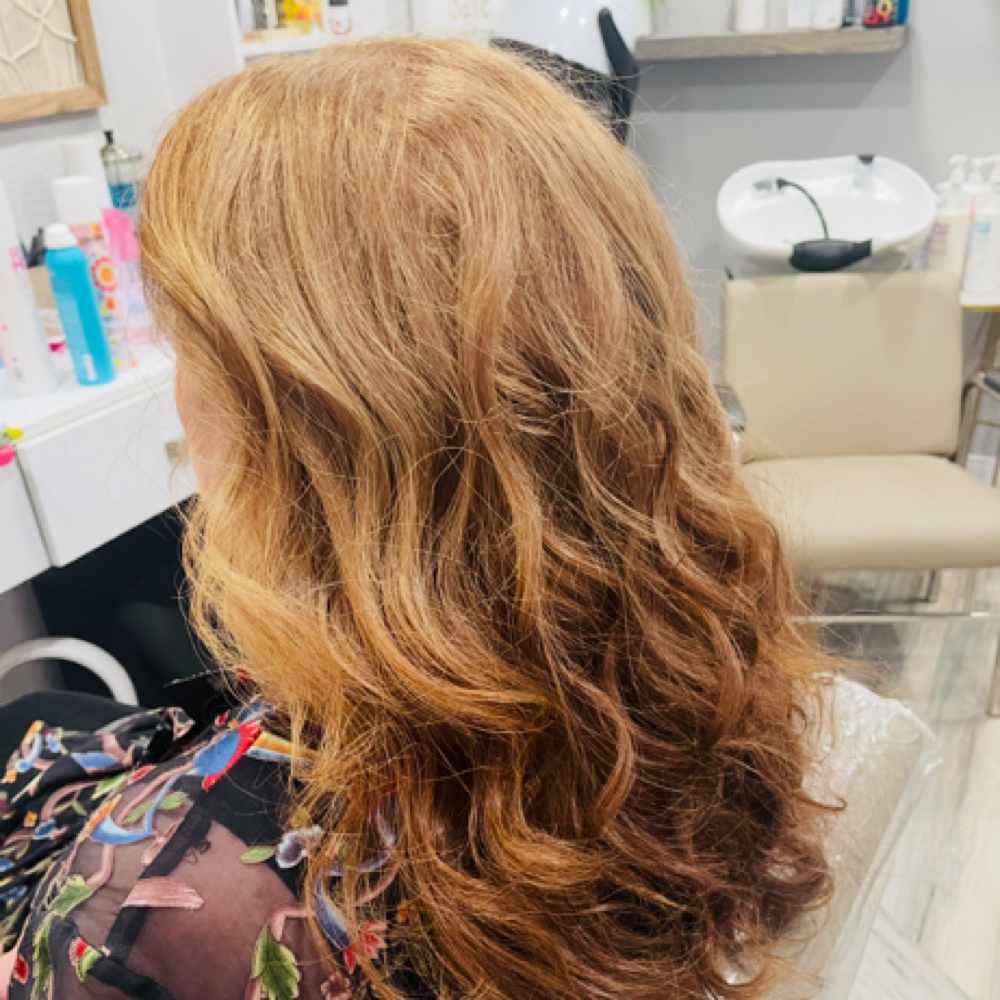 ALL OVER COLOR + HAIRCUT at The Salty Blonde GTX in Galveston, TX