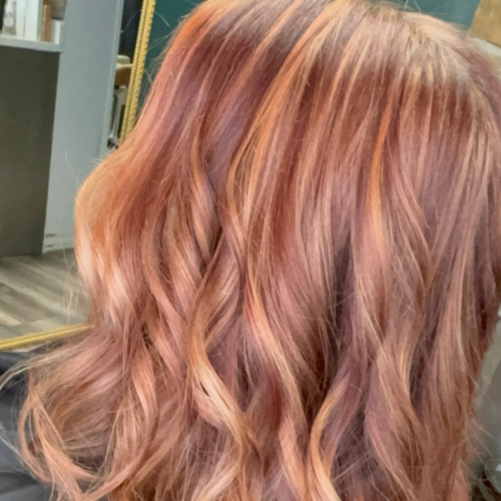 All over color and All Over  foils at Shear Radiance in Hagerstown, MD