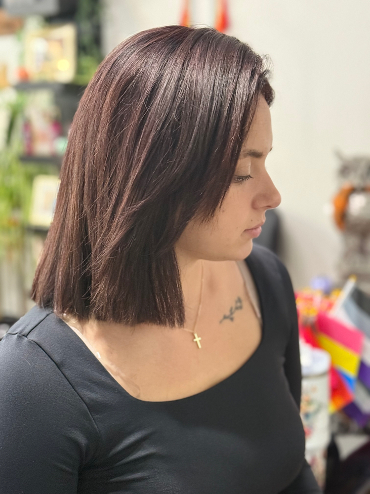 Short Adult Cut at Hair gloss by Sofia in Oswego, IL