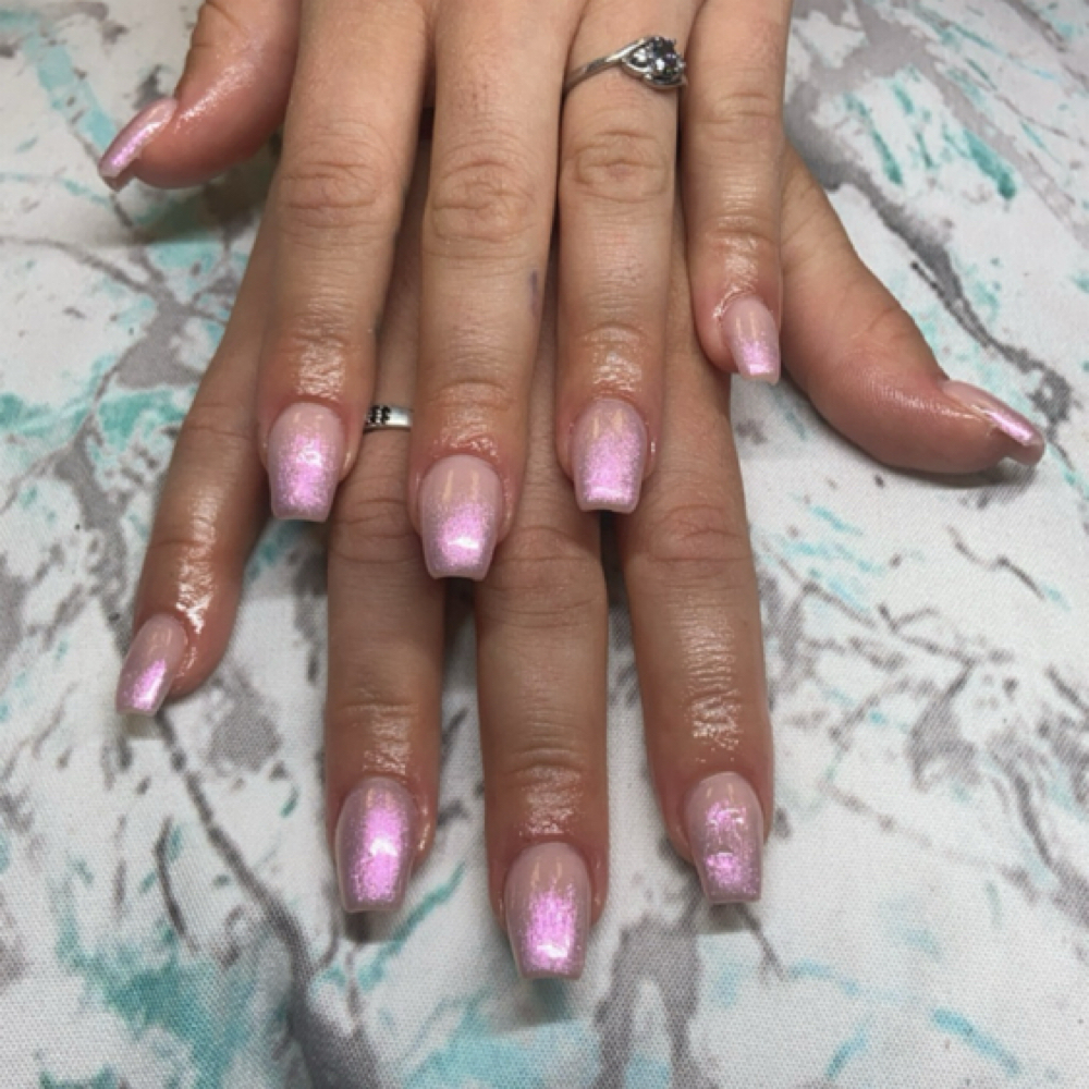 Ombre Acrylic Full Set at Polished by Precious in Knoxville, TN