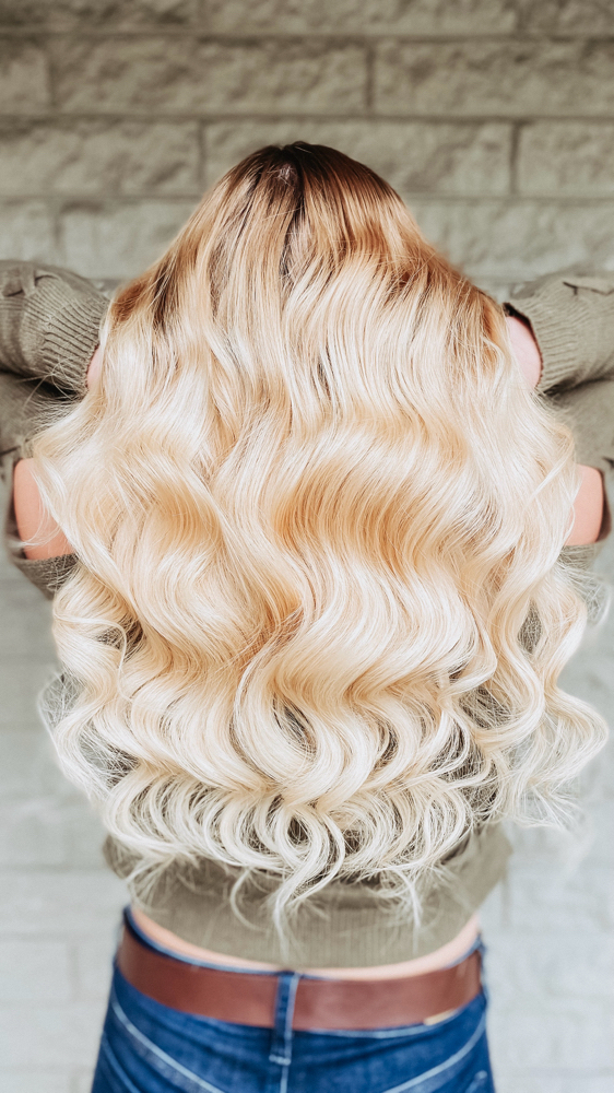 New* Tape In Extension Install at The Beauty Bar At Frankie & Stasi Co. in Grants Pass, OR