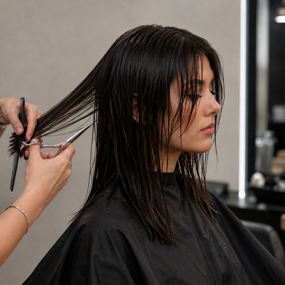 Women's Haircut at Suite Elixir Hair Studio in Timonium, MD