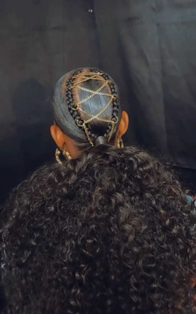 Curly Sleek Ponytail