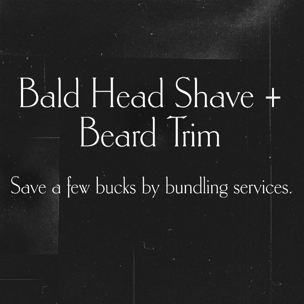 Bald Head Shave + Beard Trim at Casper Barber Company in Casper, WY
