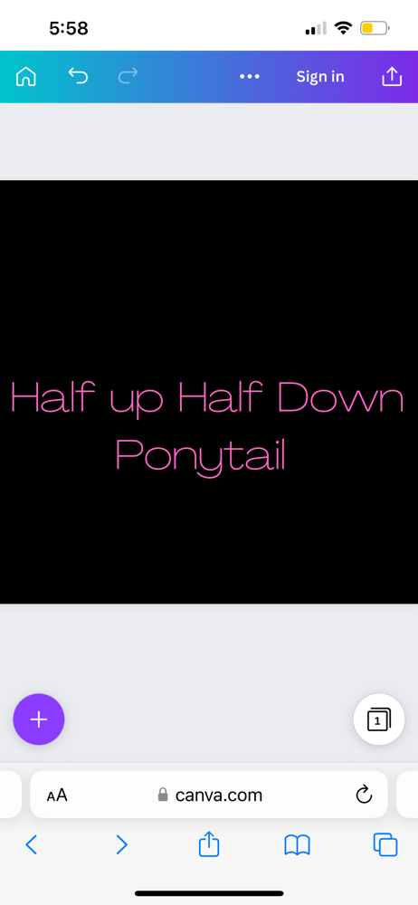 Half Up Half Down