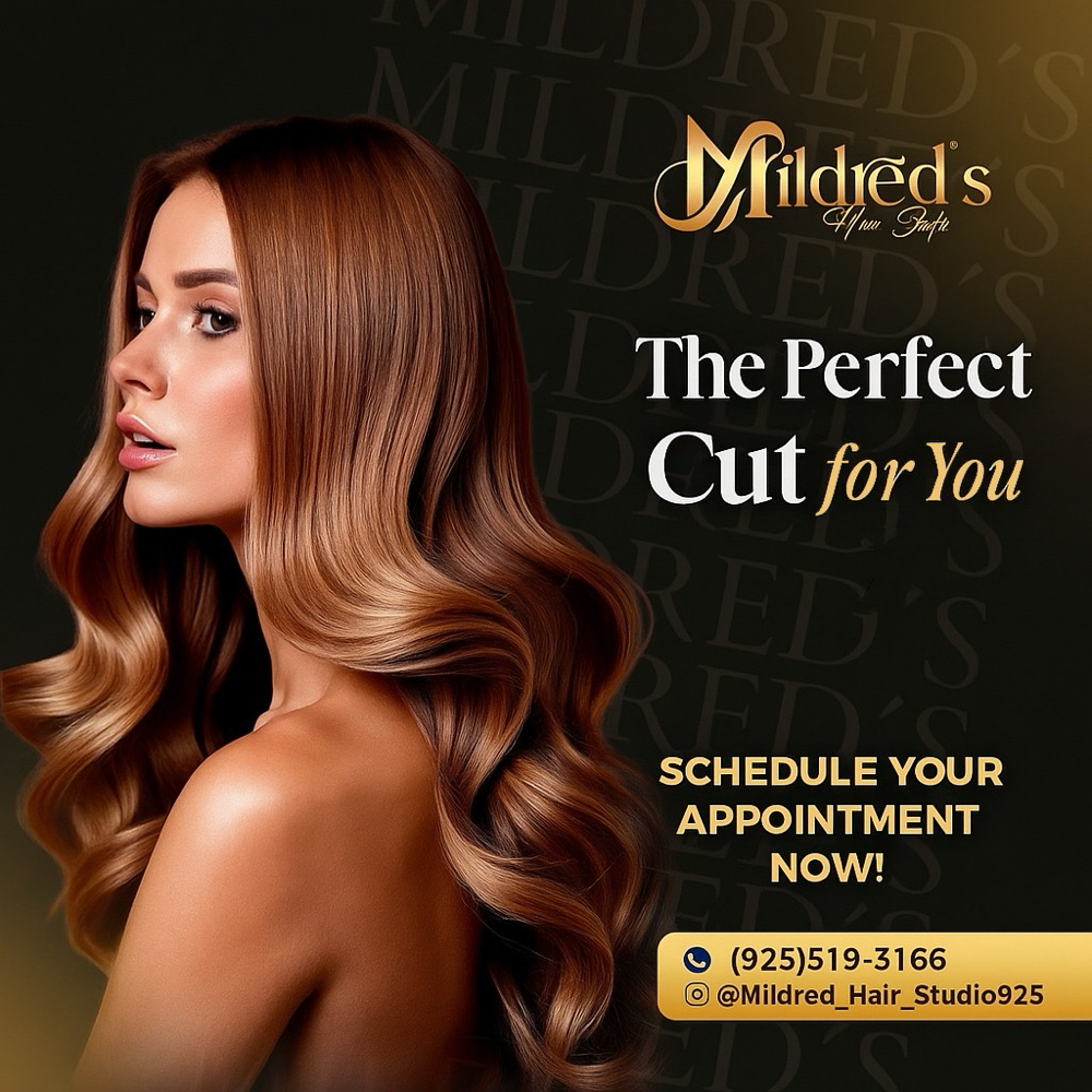 Woman Haircut at Mildred’s Hair Studio in Concord, CA