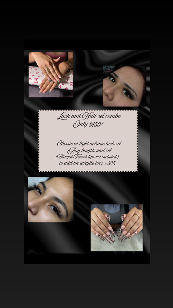 LASH AND NAIL COMBO !
