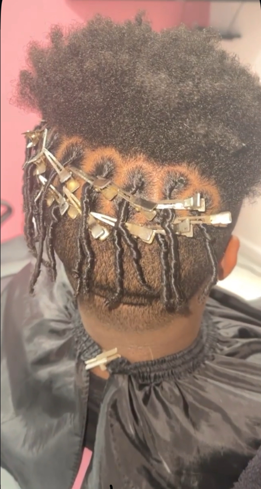 Starter locs top of head (16&under) at Loc’d N Wit Tweet in Temple Hills, MD