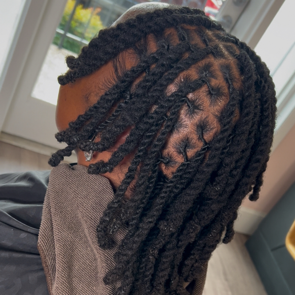 LOC Retwist + Two Strands at Eden Holistic Hair in Hendersonville, TN