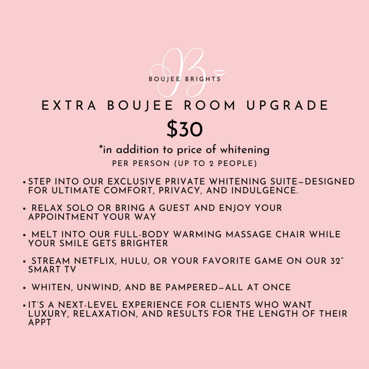 Extra Boujee Experience Upgrade