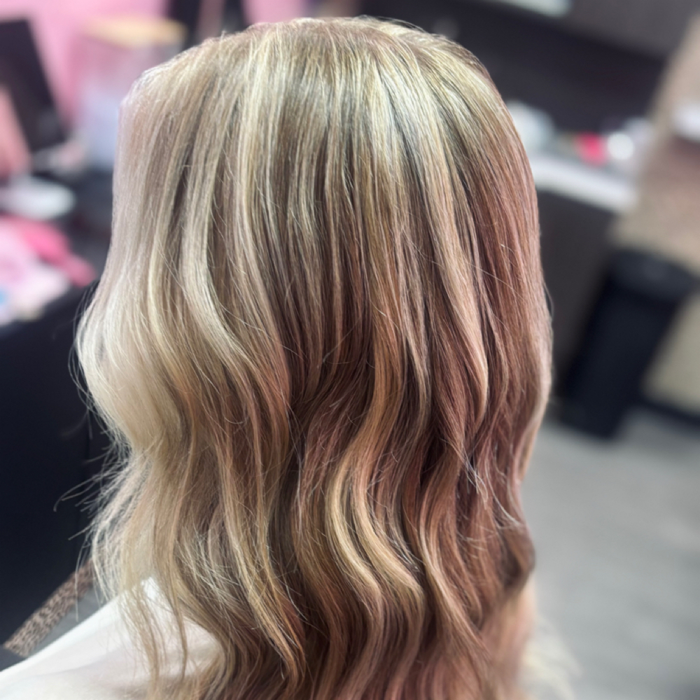 full highlight & lowlight at KP Hair Studio in columbia, SC