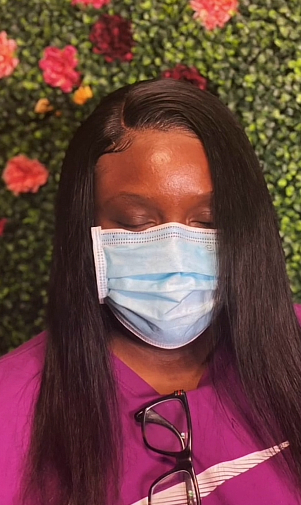 Frontal wig install at Storybook Hair in Cary, NC