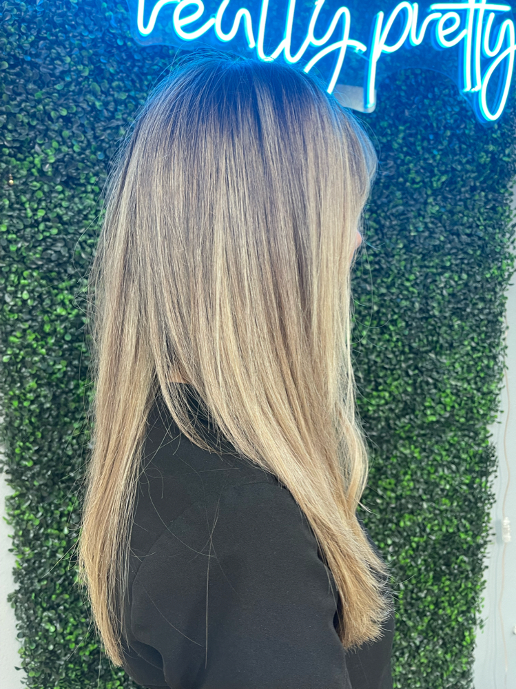 All Over Highlights For Long Hair